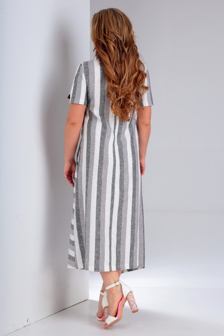 Платье Jurimex 2864 серый\белый размер 50-60 #5