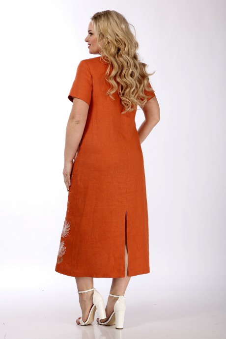 Платье Jurimex 2878 оранжевый, принт размер 50-60 #4