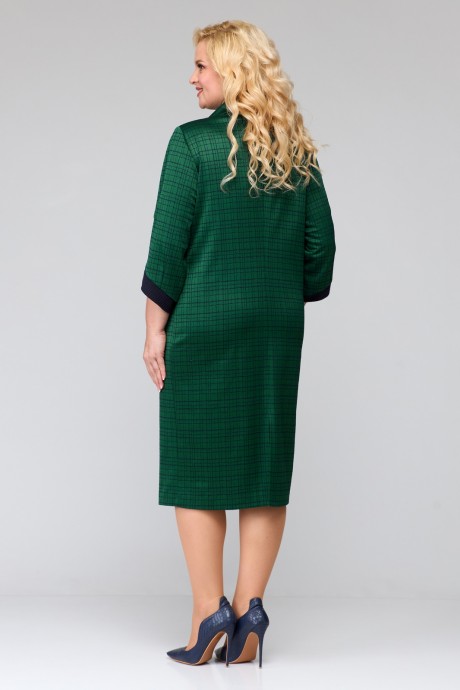 Платье Jurimex 2955 зелёный, клетка размер 56-62 #6