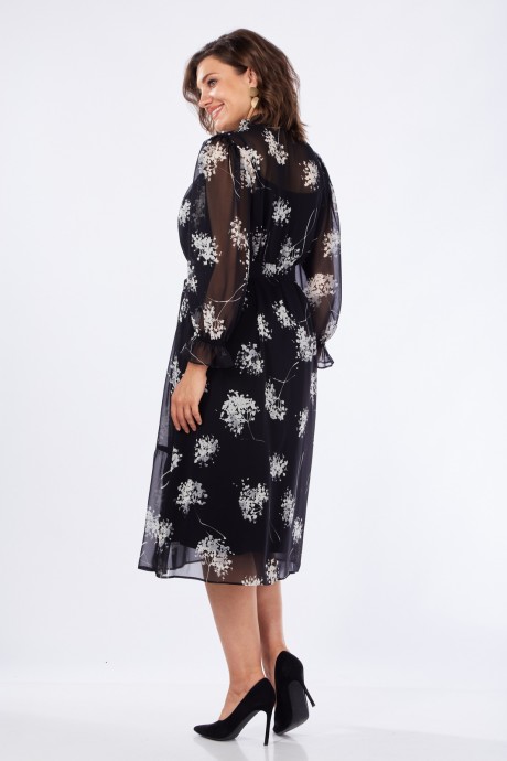 Вечернее платье Jurimex 2972 чёрный, принт размер 52-56 #4