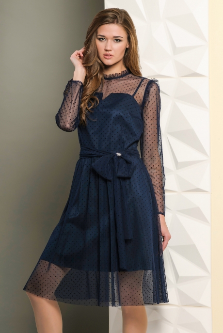 Вечернее платье Golden Valley 4436 темно-синий размер 44-50 #1
