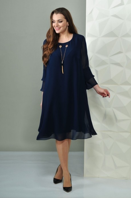 Вечернее платье Golden Valley 4446 темно-синий размер 52-62 #1