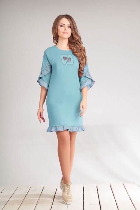 Платье Golden Valley 4456 голубой размер 42-48 #1