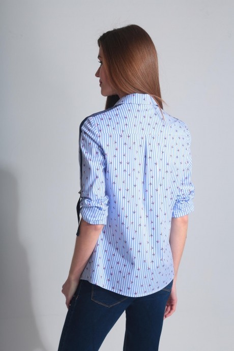 Блузка, туника, рубашка Golden Valley 2201 голубой размер 42-50 #4