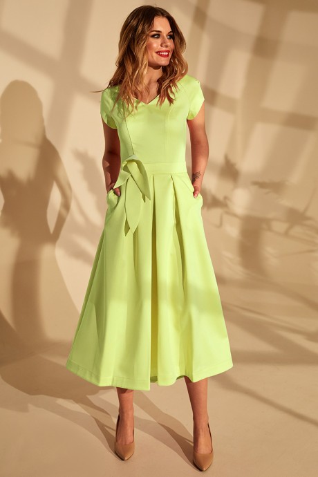 Вечернее платье Golden Valley 4666 светлый лимонно-зеленый размер 46-52 #1