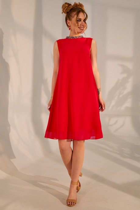 Вечернее платье Golden Valley 4380 красный размер 44-50 #1