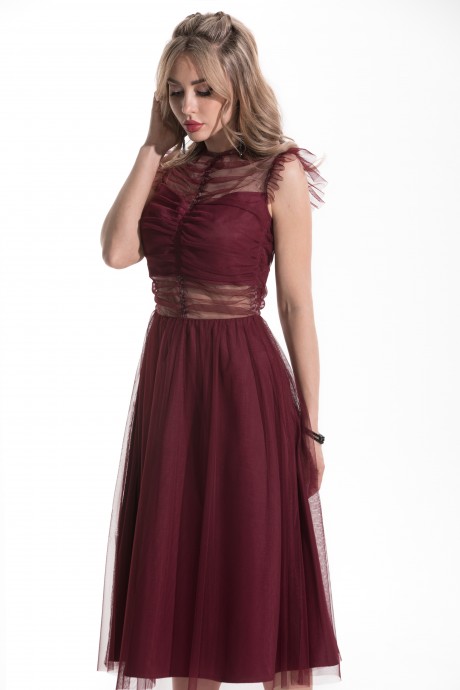 Вечернее платье Golden Valley 4859 бордовый размер 44-50 #2