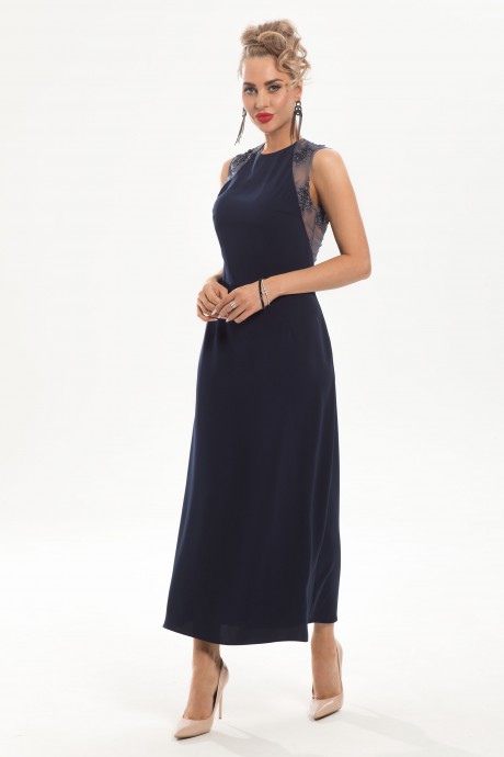 Вечернее платье Golden Valley 4882 синий размер 42-48 #1