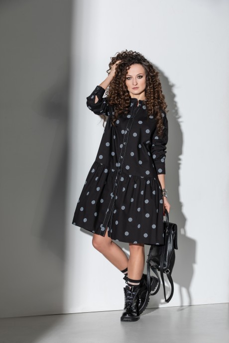 Платье ElPaiz М 622 черный размер 42-46 #1