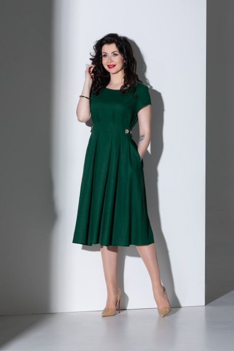 Платье ElPaiz 672 темно-зеленый размер 44-48 #1