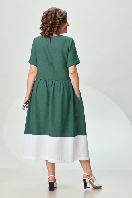 Платье INVITE 4071 зеленый, белый размер 50-56 #2
