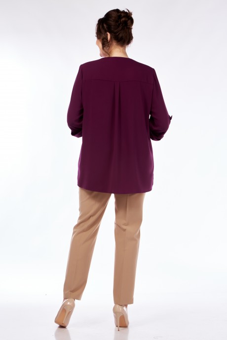 Блузка Элль-Стиль 2067 бордо размер 54-60 #5