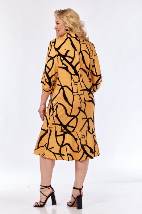 Платье Элль-Стиль 2302 манго, черный размер 54-58 #10