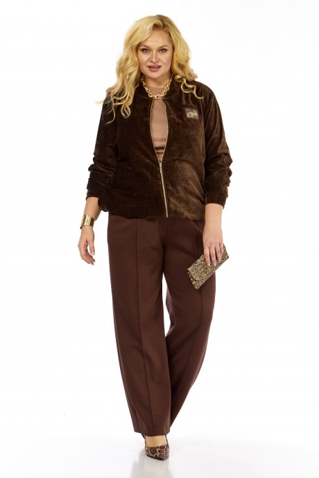 Костюм/комплект Элль-Стиль 2432 коричневый размер 58-64 #3