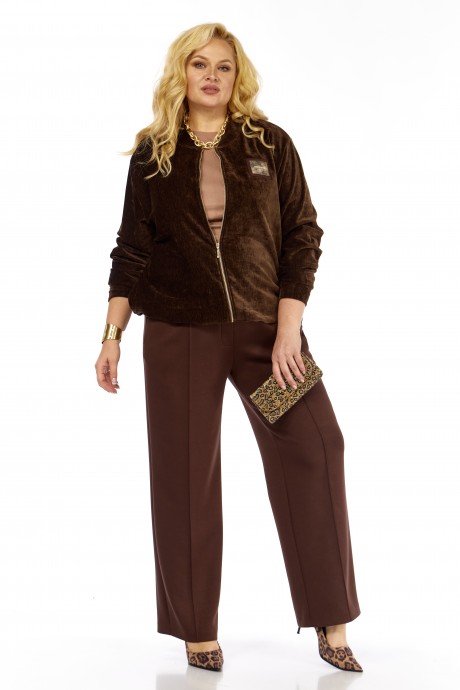 Костюм/комплект Элль-Стиль 2432 коричневый размер 58-64 #4