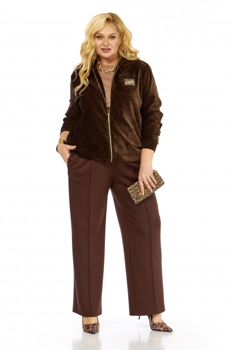 Костюм/комплект Элль-Стиль 2432 коричневый размер 58-64 #5