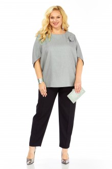 Костюм/комплект Элль-Стиль 2436 серый, черный #1