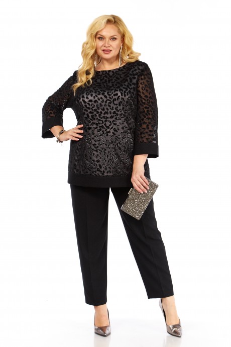 Костюм/комплект Элль-Стиль 2435 черный размер 56-62 #4