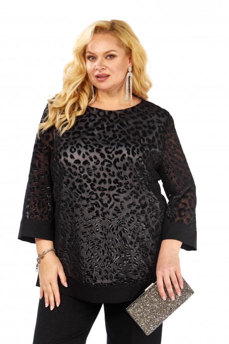 Блузка Элль-Стиль 2435 а черный размер 56-62 #5