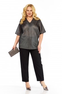 Костюм/комплект Элль-Стиль 2439 серебро, черный