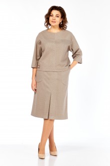 Юбочный костюм Элль-Стиль 2441 /2 кофе