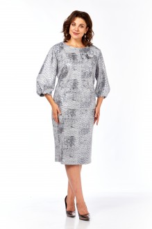 Юбочный костюм Элль-Стиль 2400 /1 серебро