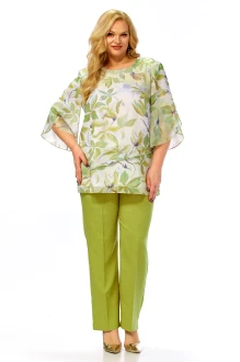 Брючный костюм Элль-Стиль 2461 фисташка