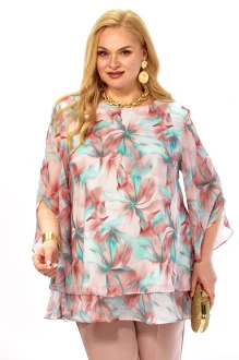 Блузка Элль-Стиль 2213 /14а  мятно-бордовая