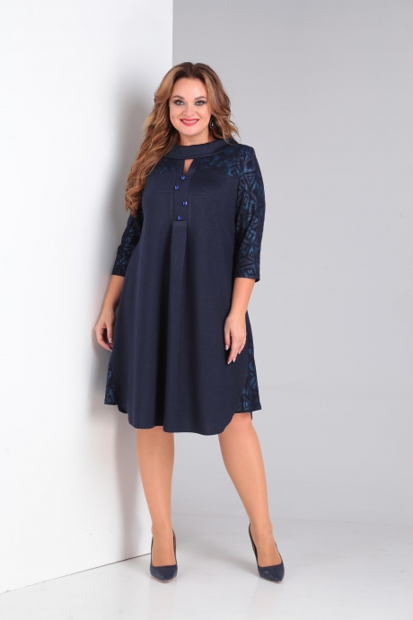 Вечернее платье Ollsy 01453 темно-синий размер 52-60 #2