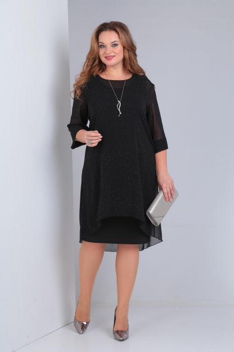 Вечернее платье Ollsy 01504 черный размер 52-60 #3