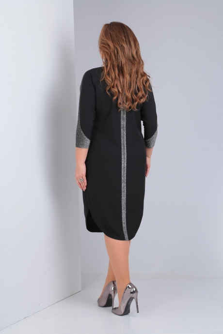 Вечернее платье Ollsy 01505 черный с серебром размер 50-58 #9