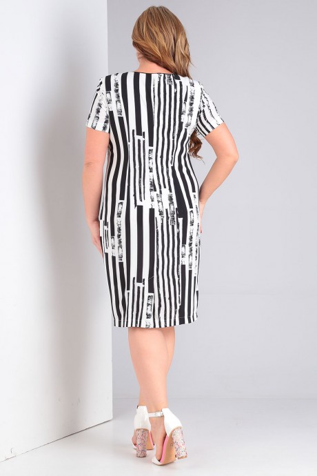 Платье Ollsy 01484 черно-белый размер 50-58 #4