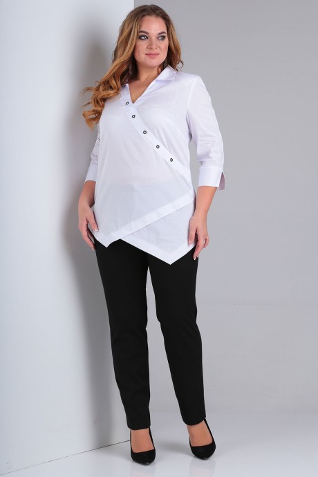 Блузка Ollsy 02045 серый с белым размер 50-58 #3