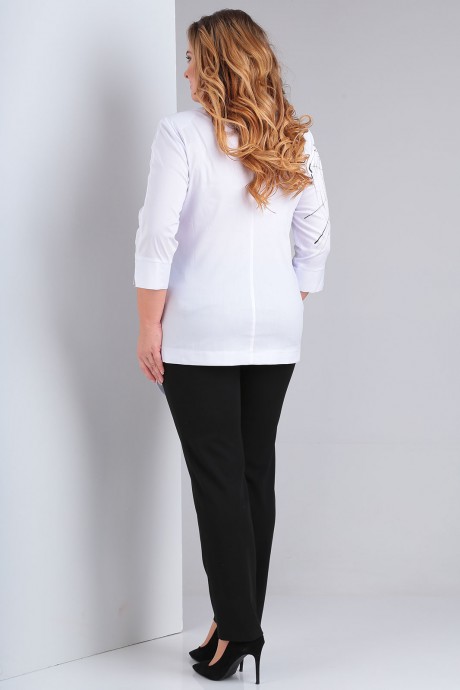 Блузка Ollsy 02045 серый с белым размер 50-58 #4