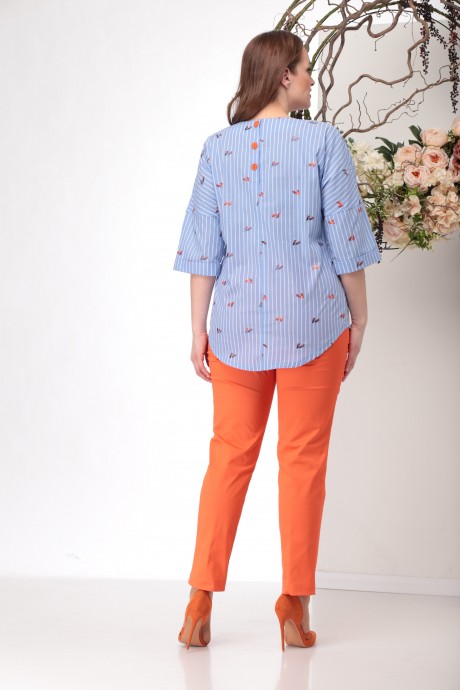 Костюм/комплект Michel Chic 1151 оранжевый, голубой размер 50-66 #4