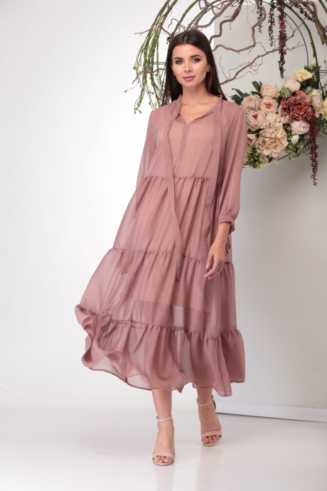 Платье Michel Chic 995 розовый размер 44-60 #1