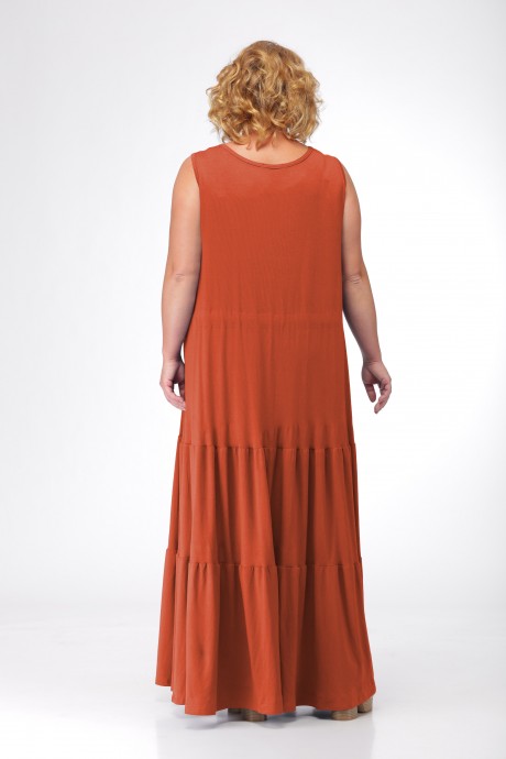 Платье Michel Chic 904 оранж размер 58-66 #2