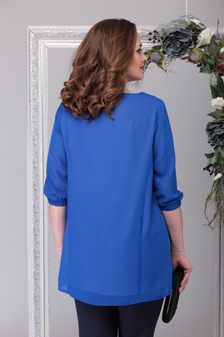 Блузка Michel Chic 750 светло-синий размер 54-62 #4