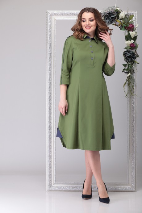 Платье Michel Chic 2027 зелёный размер 50-60 #1