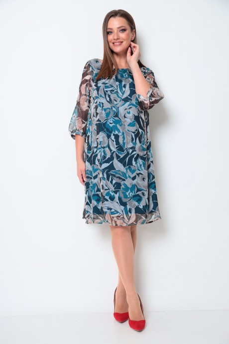 Платье Michel Chic 2065 синий размер 50-64 #1
