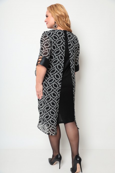 Вечернее платье Michel Chic 2072 черный, принт размер 50-68 #5