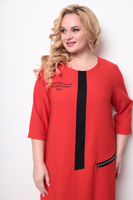 Платье Michel Chic 2073 красный размер 50-66 #3