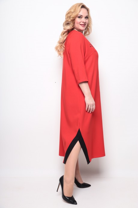 Платье Michel Chic 2073 красный размер 50-66 #4