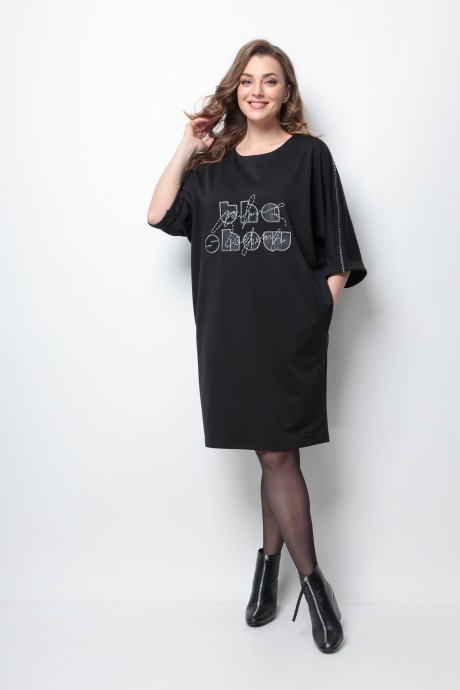 Платье Michel Chic 2090 черный размер 48-60 #2