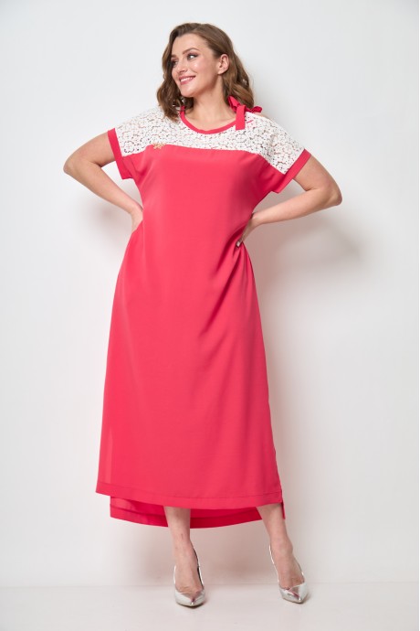 Платье Michel Chic 2063 малиновый размер 52-62 #2