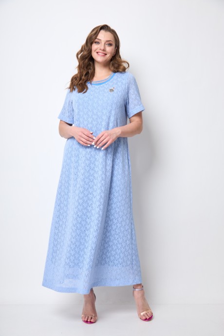 Платье Michel Chic 2095 голубой размер 48-58 #4