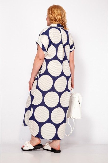 Платье Michel Chic 993 белый, синий размер 52-68 #5