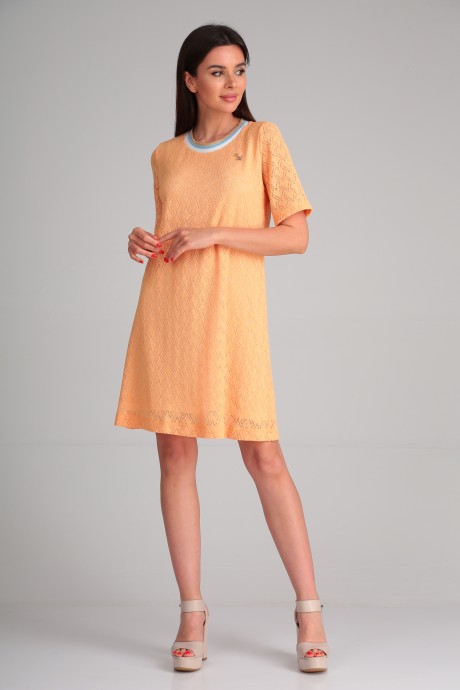 Платье Michel Chic 2098 оранжевый размер 44-58 #1