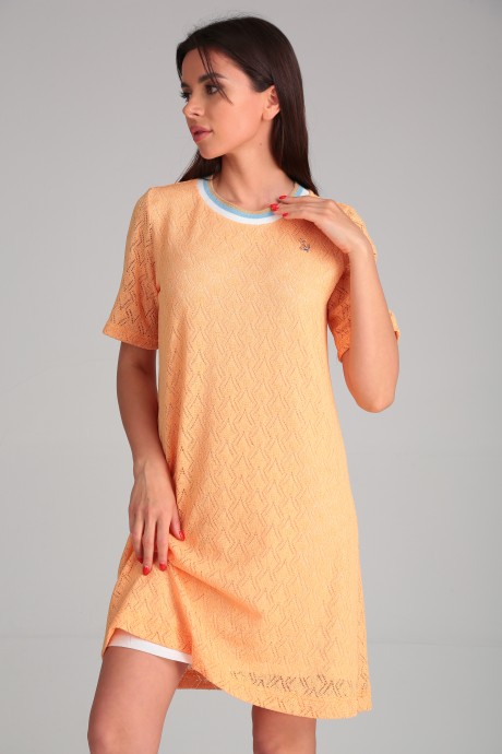 Платье Michel Chic 2098 оранжевый размер 44-58 #3