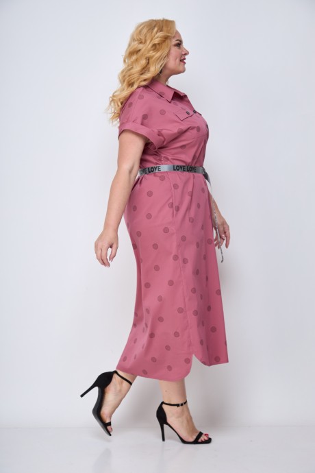 Платье Michel Chic 993 розовый размер 52-66 #4